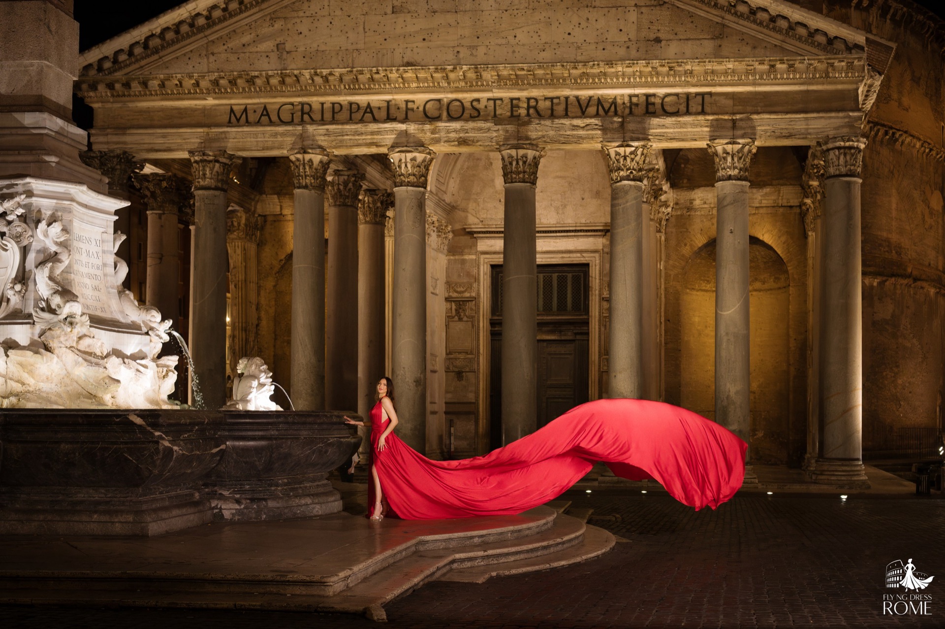 Flying dress al Pantheon